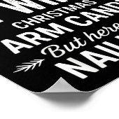 Funny Christmas Its Not Easy Being My Wife's Arm C Poster (Hoek)