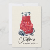 Funny Christmas Kaart, Funny Brother Christmas Feestdagenkaart (Voorkant)