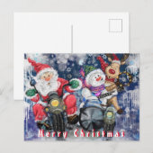 Funny Christmas Kaart met Happy Christmas Friends (Voorkant / Achterkant)