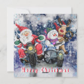 Funny Christmas Kaart met Happy Friends (Achterkant)