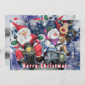 Funny Christmas Kaart met Happy Friends (Voorkant / Achterkant)