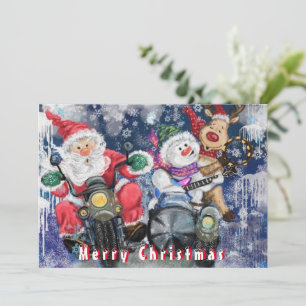Funny Christmas Kaart met Happy Friends