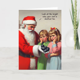 Funny Christmas Kaart - Op de stoute lijst