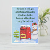 Funny Christmas Kaart Pun (Staand voorkant)