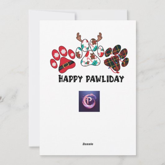 Funny Christmas Kaart Pun (Achterkant)