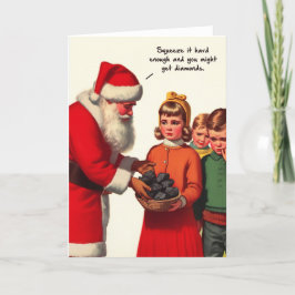 Funny Christmas Kaart - Santa Painting