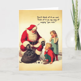 Funny Christmas Kaart - Santa Rocks