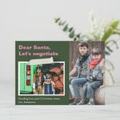 Funny Christmas Kaart Speels Lieve Santa Kaart (Staand voorkant)