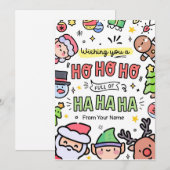 Funny Christmas Kaart voor Vriend Vakantie Kaarten (Voorkant / Achterkant)