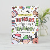 Funny Christmas Kaart voor Vriend Vakantie Kaarten (Staand voorkant)