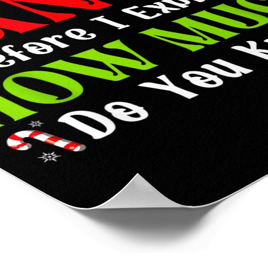 Funny Christmas Kids Boys Girls Dear Santa I Can E Poster (Hoek)