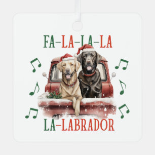 Funny Christmas Labrador Dog Ornament