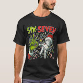 Funny Christmas Lights 6 7 Meme Six Seven Matching T-shirt (Voorkant)