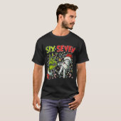 Funny Christmas Lights 6 7 Meme Six Seven Matching T-shirt (Voorkant volledig)