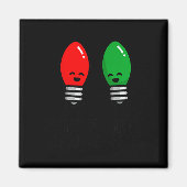 Funny Christmas Lights Pun Working Over Holidays_  Magneet (Voorkant)