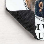 Funny Christmas Matching Couple Naughty Nice Photo Muismat (Hoek)