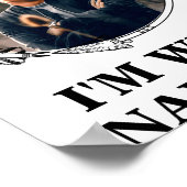 Funny Christmas Matching Couple Naughty Nice Photo Poster (Hoek)