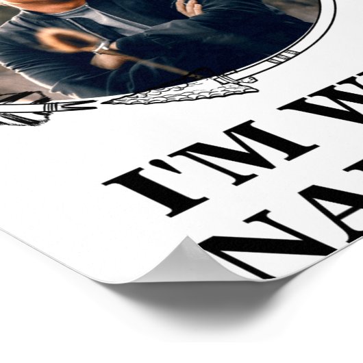 Funny Christmas Matching Couple Naughty Nice Photo Poster (Hoek)