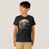 Funny Christmas Matching Couple Naughty Nice Photo T-shirt (Voorkant volledig)