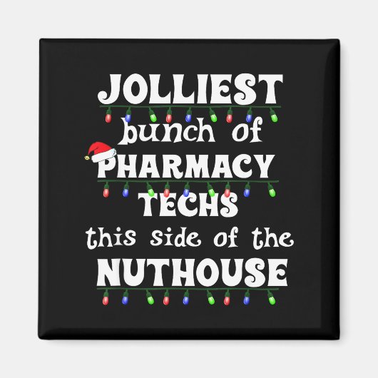 Funny Christmas Matching Group Work Pharmacy Techn Magneet (Voorkant)