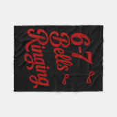 Funny Christmas Meme 6-7 67 Bells Are Ringing Humo Fleece Deken (Voorkant (Horizontaal))