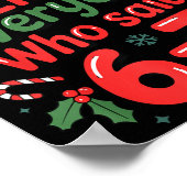 Funny Christmas Meme 6-7 Naughty List Humor Outfit Poster (Hoek)