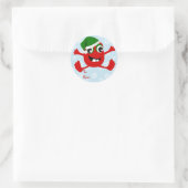 Funny Christmas Monster Gift Label Stickers (Tas)