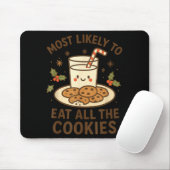 Funny Christmas - Most Likely To Eat All The Cooki Muismat (Met muis)