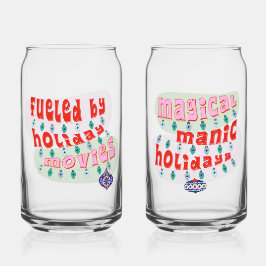 Funny Christmas Movies Channel Holiday Gift Blikvorm Glas