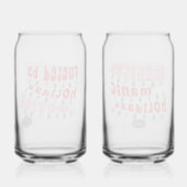 Funny Christmas Movies Channel Holiday Gift Blikvorm Glas (Achterkant)