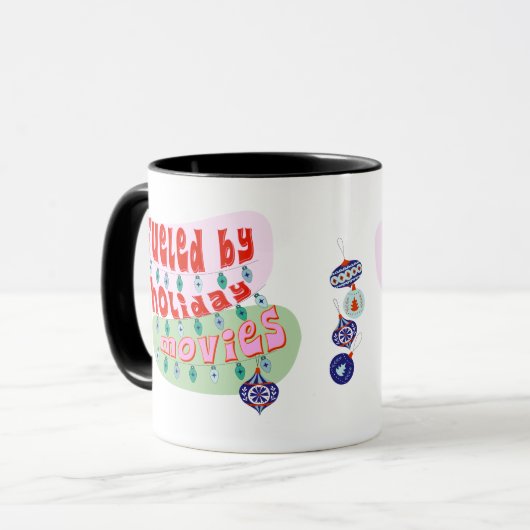 Funny Christmas Movies Channel Holiday Gift Mug Mok (Voorkant links)