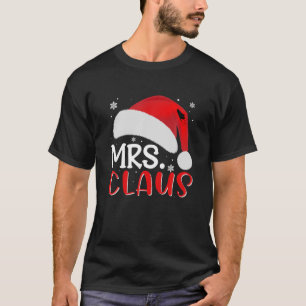 Funny Christmas MRS Claus Schattige Pet Santa Fami T-shirt