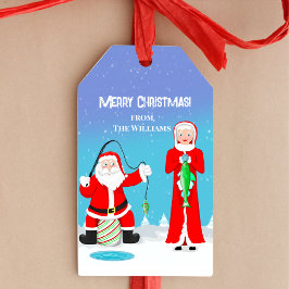 Funny Christmas Mrs Claus verslaat de kerstman bij Cadeaulabel