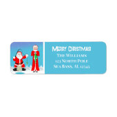 Funny Christmas Mrs Claus verslaat de kerstman bij Etiket (Voorkant)