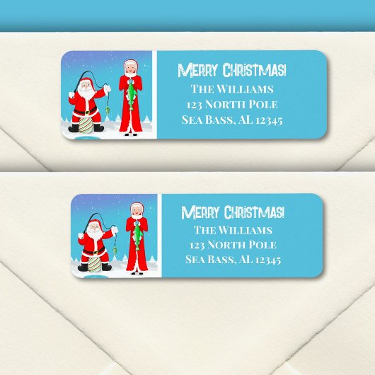 Funny Christmas Mrs Claus verslaat de kerstman bij Etiket