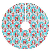 Funny Christmas Mrs Claus verslaat de kerstman bij Kerstboom Rok (Voorkant)