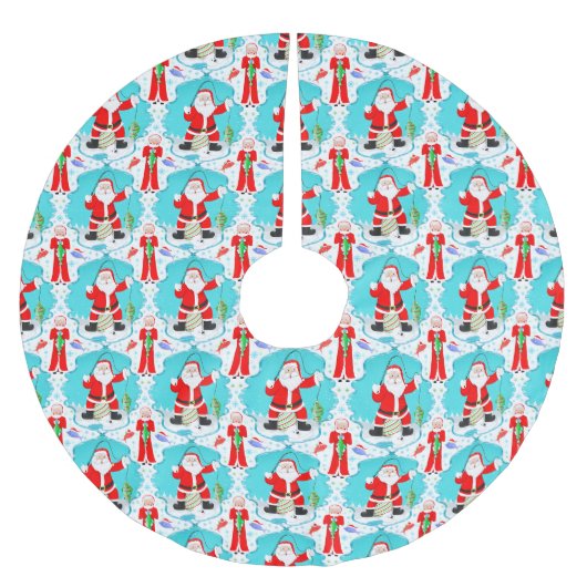 Funny Christmas Mrs Claus verslaat de kerstman bij Kerstboom Rok (Voorkant)