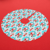 Funny Christmas Mrs Claus verslaat de kerstman bij Kerstboom Rok