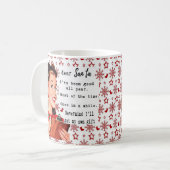 Funny Christmas Mug Best Friend "Dear Santa" Koffiemok (Voorkant links)