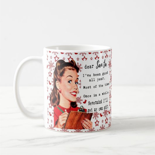 Funny Christmas Mug Best Friend "Dear Santa" Koffiemok (Links)