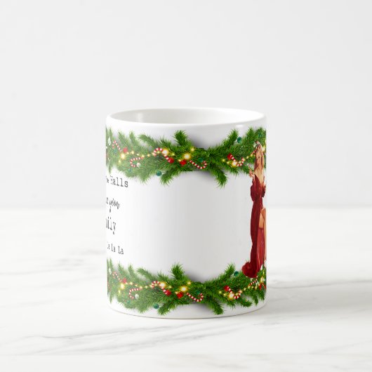 Funny Christmas Mug Best Friend "Deck the Halls" Koffiemok (Center)