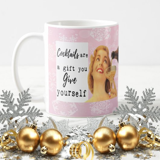 Funny Christmas Mug Best Friend "Gift Yourself" Koffiemok