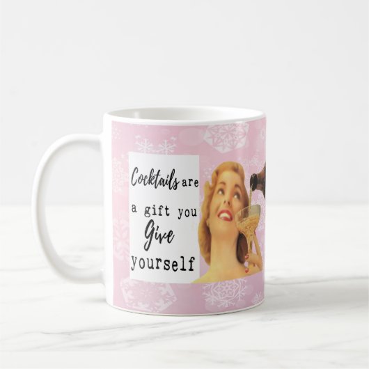 Funny Christmas Mug Best Friend "Gift Yourself" Koffiemok (Links)