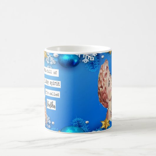 Funny Christmas Mug Best Friend "Holiday Spirit" Koffiemok (Center)