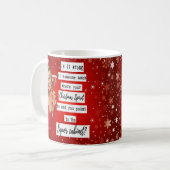Funny Christmas Mug Best Friend Koffiemok (Voorkant links)