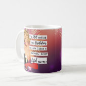 Funny Christmas Mug Best Friend NYE Resolutions Koffiemok (Voorkant links)