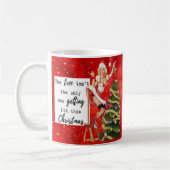 Funny Christmas Mug Best Friend "Tree Lit" Koffiemok (Links)