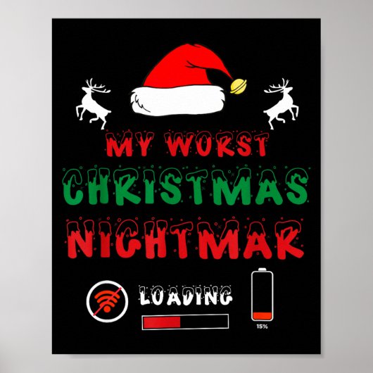 Funny Christmas My Worst For Gamers  Poster (Voorkant)