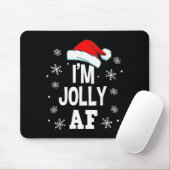 Funny Christmas Naughty Adults Pajama, Santa I'm J Muismat (Met muis)