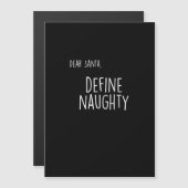 Funny Christmas Naughty Nice Santa Checklist  (Voorkant / Achterkant)